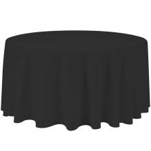 108 polegadas pretas redondas de poliéster Restaurante Restaurante Banqueto Tabelas de mesa Branco